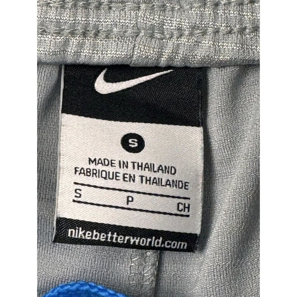 Nike Dri-Fit Shorts Boys Small Gray/White/Blue Performance‎ Basketball Youth